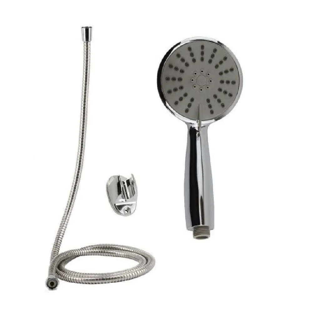 KIT DOCCETTA DOCCINO BAGNO TONDO SOFFIONE DOCCIA CON LACCIO 1,8MT STAFFA 69049