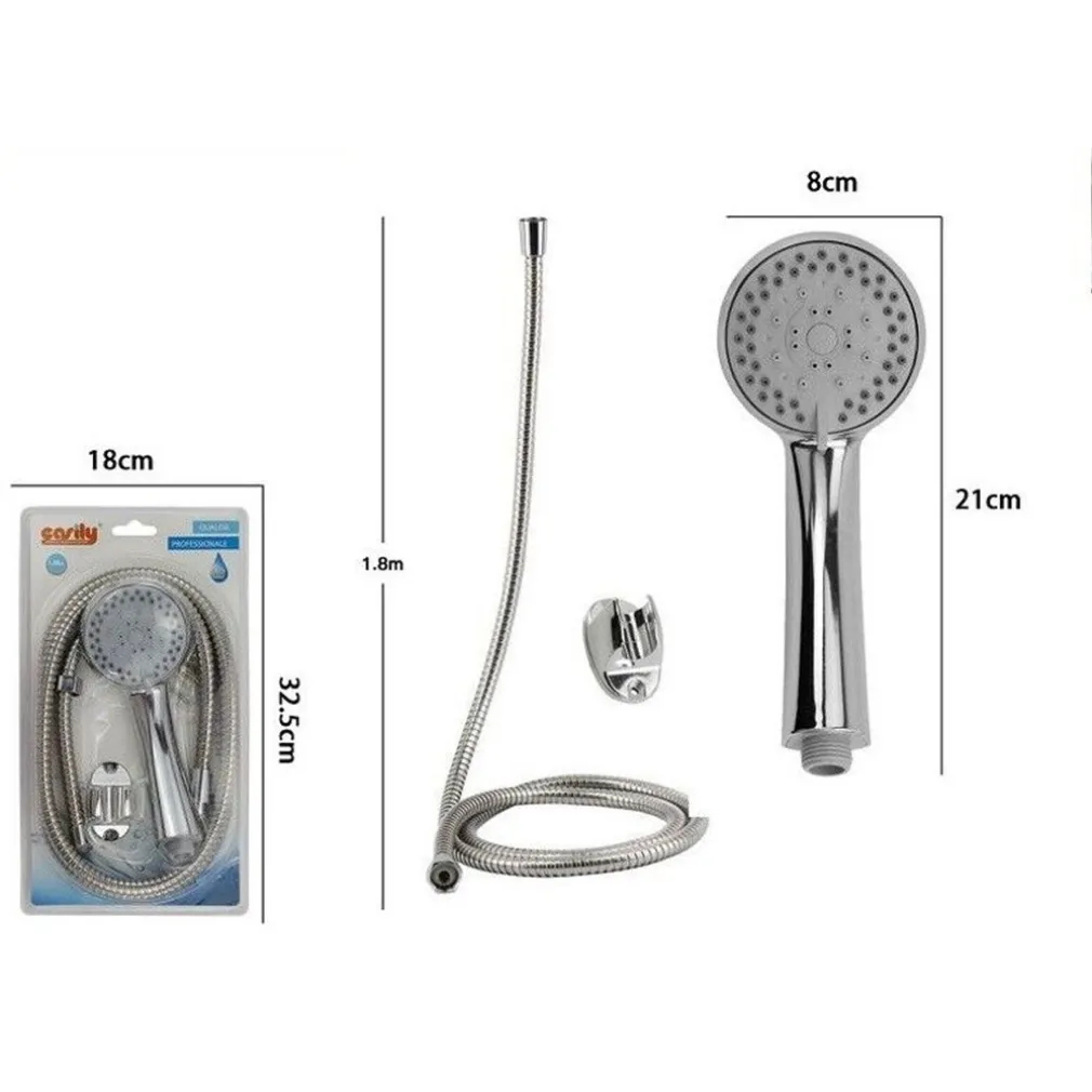 KIT DOCCETTA DOCCINO MULTIGETTO SOFFIONE DOCCIA BAGNO CON LACCIO 1,8MT STAFFA 69328