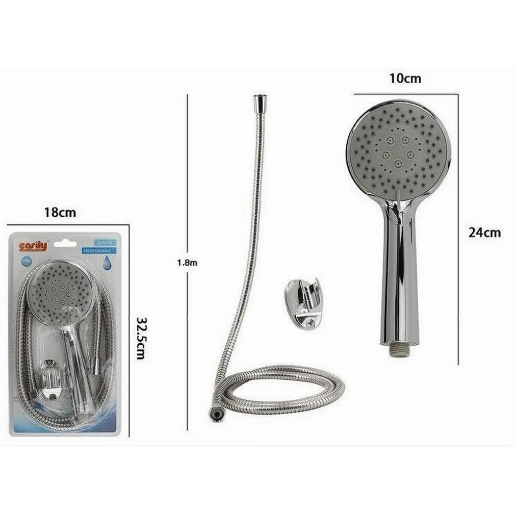 KIT DOCCETTA DOCCINO MULTIGETTO SOFFIONE DOCCIA LACCIO 1,8MT STAFFA BAGNO 69324