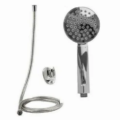 KIT DOCCETTA DOCCINO SOFFIONE BAGNO DOCCIA TONDO CON LACCIO 1,8 MT STAFFA 69320