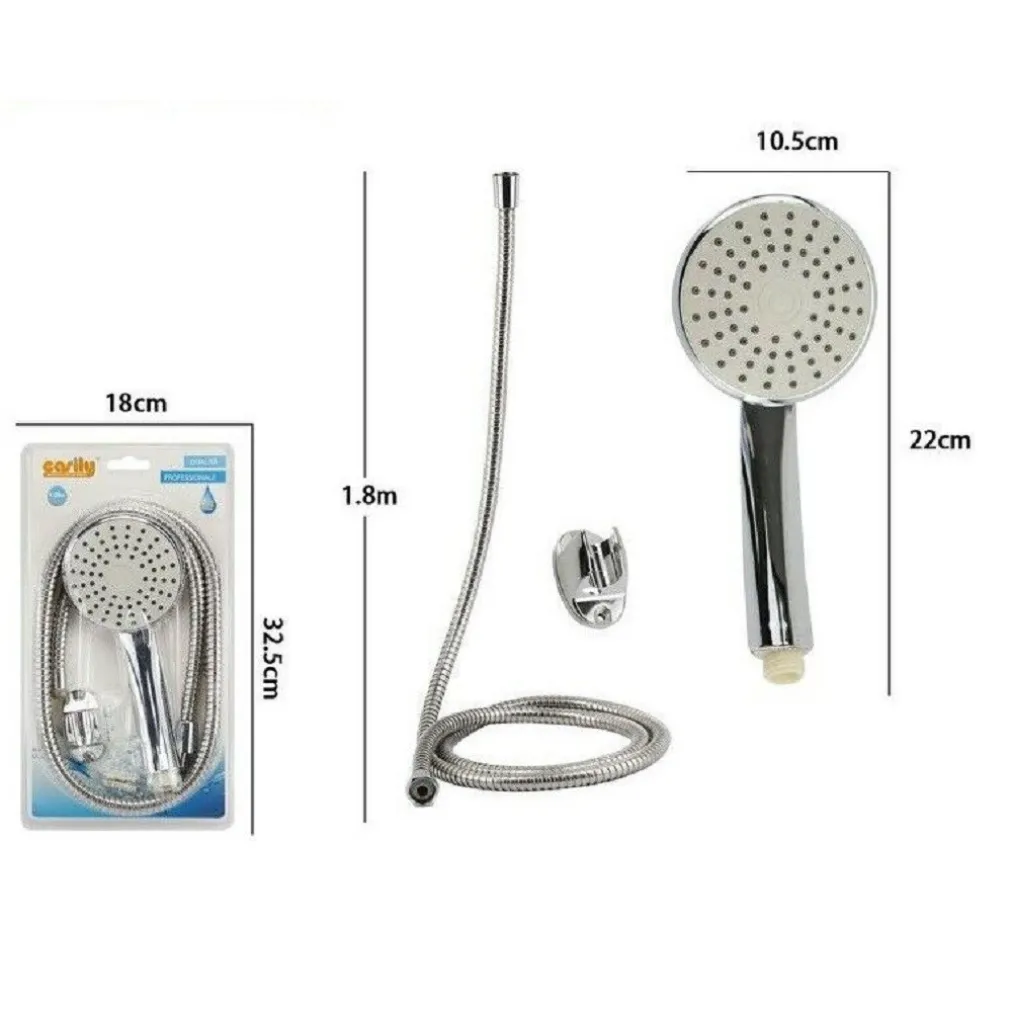 KIT DOCCETTA DOCCINO SOFFIONE DOCCIA BAGNO CON LACCIO 1,8 METRI STAFFA 59165