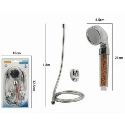 KIT DOCCETTA DOCCINO SOFFIONE DOCCIA BAGNO CON LACCIO 1,8 MT STAFFA FILTRO 59175