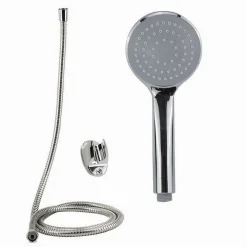 KIT DOCCETTA DOCCINO SOFFIONE DOCCIA BAGNO CON LACCIO 1,8MT STAFFA 69078 ROTONDA