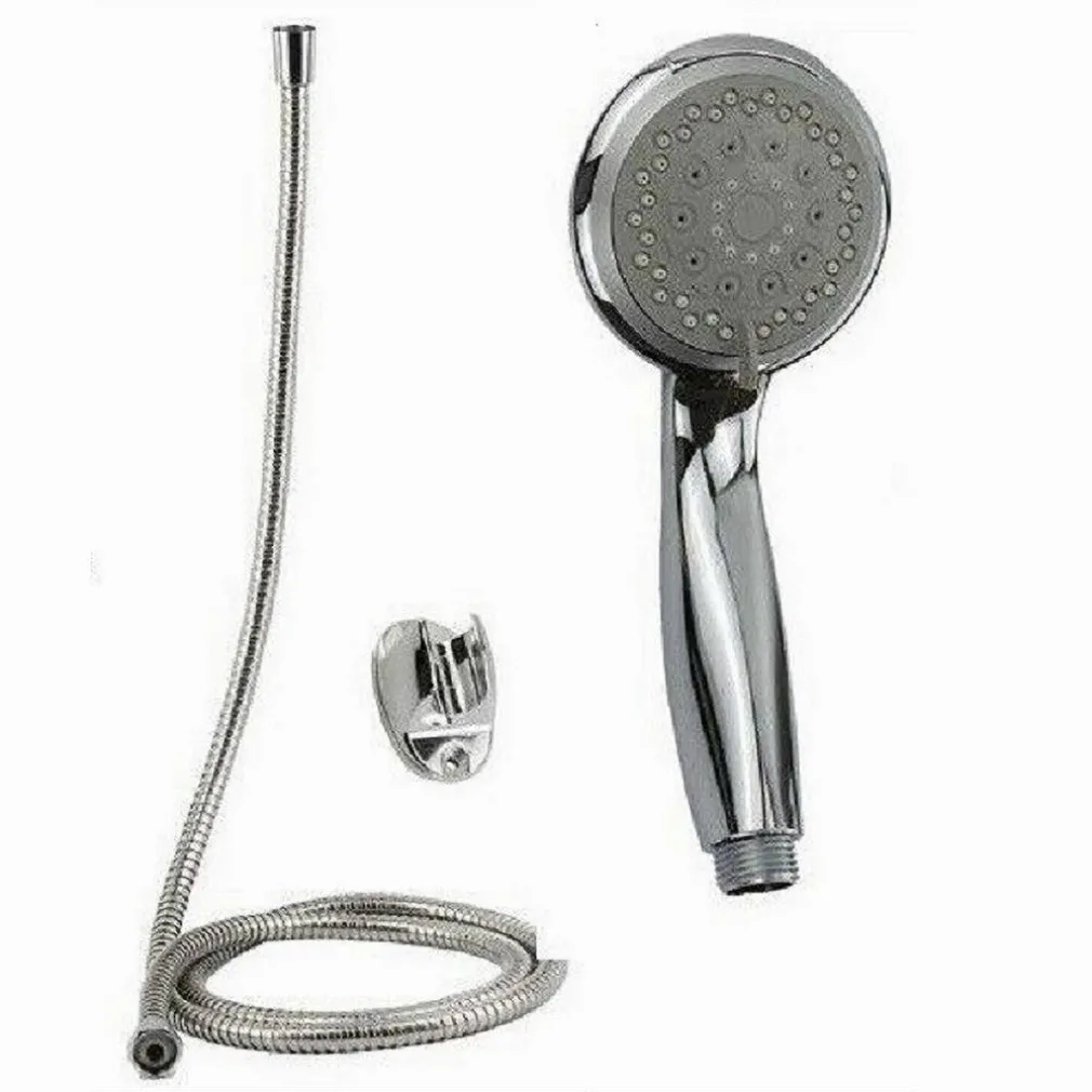 KIT DOCCETTA DOCCINO SOFFIONE BAGNO DOCCIA TONDO LACCIO 1,8 METRI STAFFA 69344