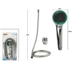 KIT DOCCETTA DOCCINO SOFFIONE DOCCIA BAGNO TONDO CON LACCIO 1,8MT STAFFA 69112