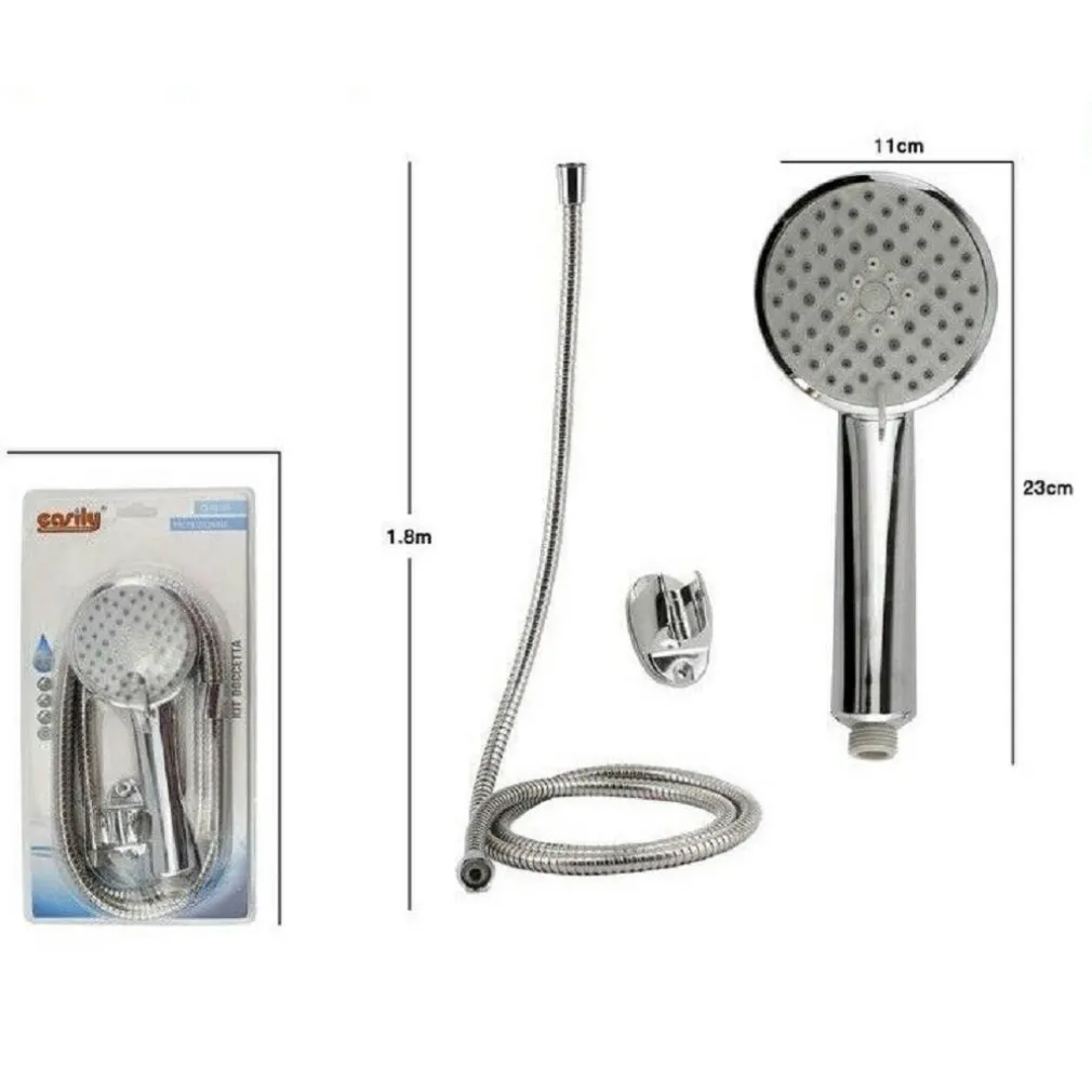 KIT DOCCETTA DOCCINO SOFFIONE DOCCIA BAGNO CON LACCIO 1,8 METRI STAFFA 69067