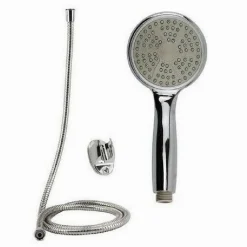 KIT DOCCETTA DOCCINO TONDO SOFFIONE DOCCIA CON LACCIO 1,8MT STAFFA 69061 BAGNO
