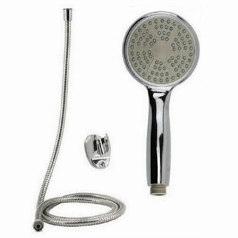 KIT DOCCETTA DOCCINO TONDO SOFFIONE DOCCIA CON LACCIO 1,8MT STAFFA 69061 BAGNO