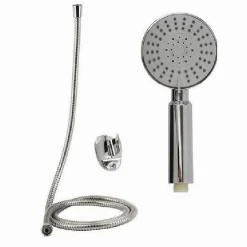 KIT DOCCETTA DOCCINO TONDO SOFFIONE DOCCIA CON LACCIO 1,8 MT STAFFA BAGNO 69071