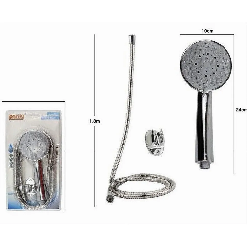 KIT DOCCETTA MULTIGETTO DOCCINO SOFFIONE DOCCIA LACCIO 1,8MT STAFFA BAGNO 69053