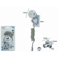 KIT DOCCETTA PER LAVANDINO SOFFIONE BAGNO CON SUPPORTO STAFFA DEVIATORE LACCIO 87499