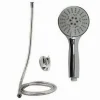 KIT DOCCETTA TONDA BAGNO DOCCINO SOFFIONE DOCCIA CON LACCIO 1,8MT STAFFA 69106