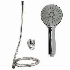 KIT DOCCETTA TONDA BAGNO DOCCINO SOFFIONE DOCCIA CON LACCIO 1,8MT STAFFA 69106