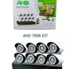 KIT DVR AHD VIDEOSORVEGLIANZA IR 8 CANALI 3G SMARTPHONE TELECAMERE IR HDMI 7908
