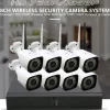 KIT DVR WIRELESS WIFI 8 CANALI SISTEMA REGISTRAZIONE CCTV HD 8 TELECAMERE Q-S8I