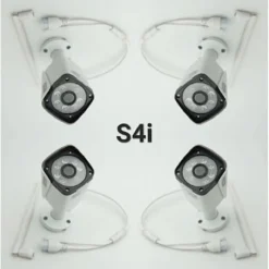 KIT DVR WIRELESS WIFI 4 CANALI SISTEMA REGISTRAZIONE CCTV HD 4 TELECAMERA Q-S4I