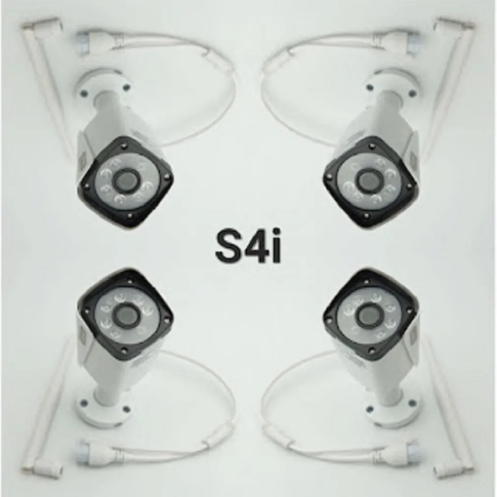 KIT DVR WIRELESS WIFI 4 CANALI SISTEMA REGISTRAZIONE CCTV HD 4 TELECAMERA Q-S4I