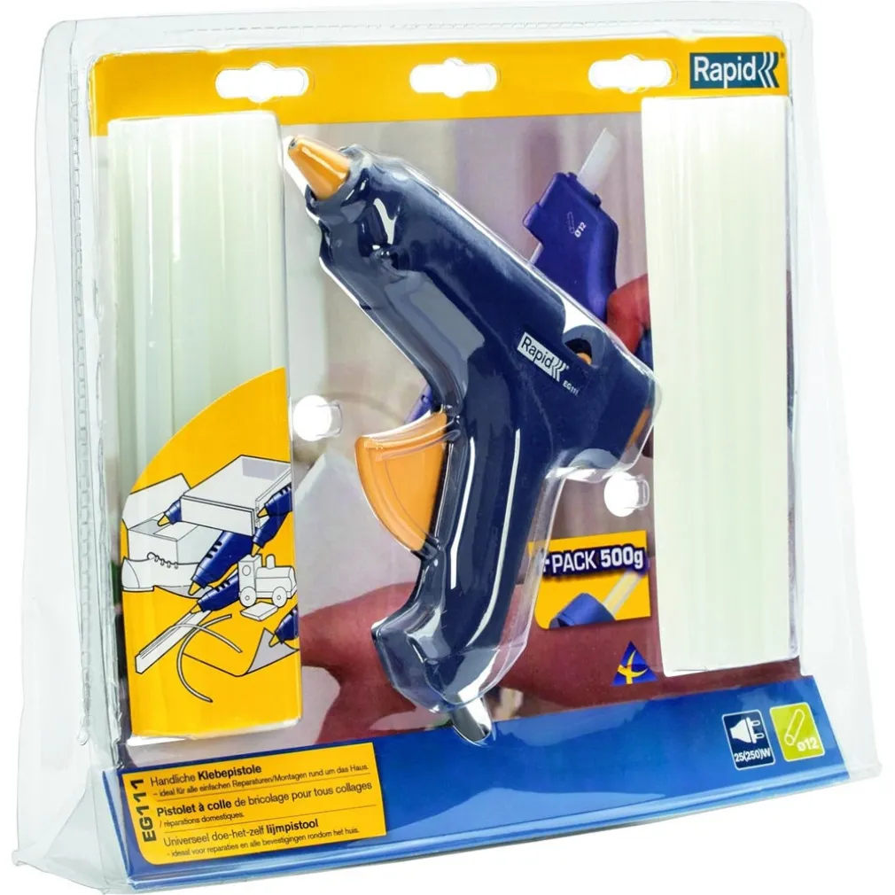 KIT INCOLLATRICE EG111 + 500G DI COLLA STICK Ø12MM 25 W/120-240 V PROTEZIONE UGELLO
