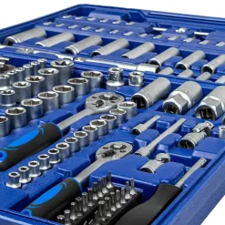 Kit Inserti + Bussole Boccole impronta torx esagonale con 3 cricchetti 171 pz