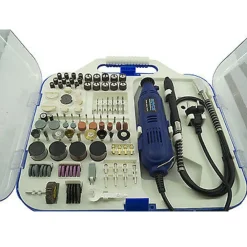 KIT MINI TRAPANO MINIUTENSILE ROTATIVO MINITRAPANO DREMEL CON 163 ACCESSORI 300W