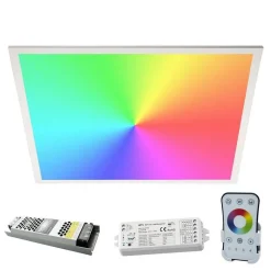KIT PANNELLO ULTRA SLIM LED 94W CENTRALINA SMART WIFI 24V RGB+4000K RGBW ALEXA GOOGLE