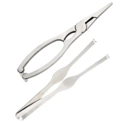 KIT PER CROSTACEI PINZA SCAVINO APRI ARAGOSTA GRANCHIO ASTICE CUCINA CASA