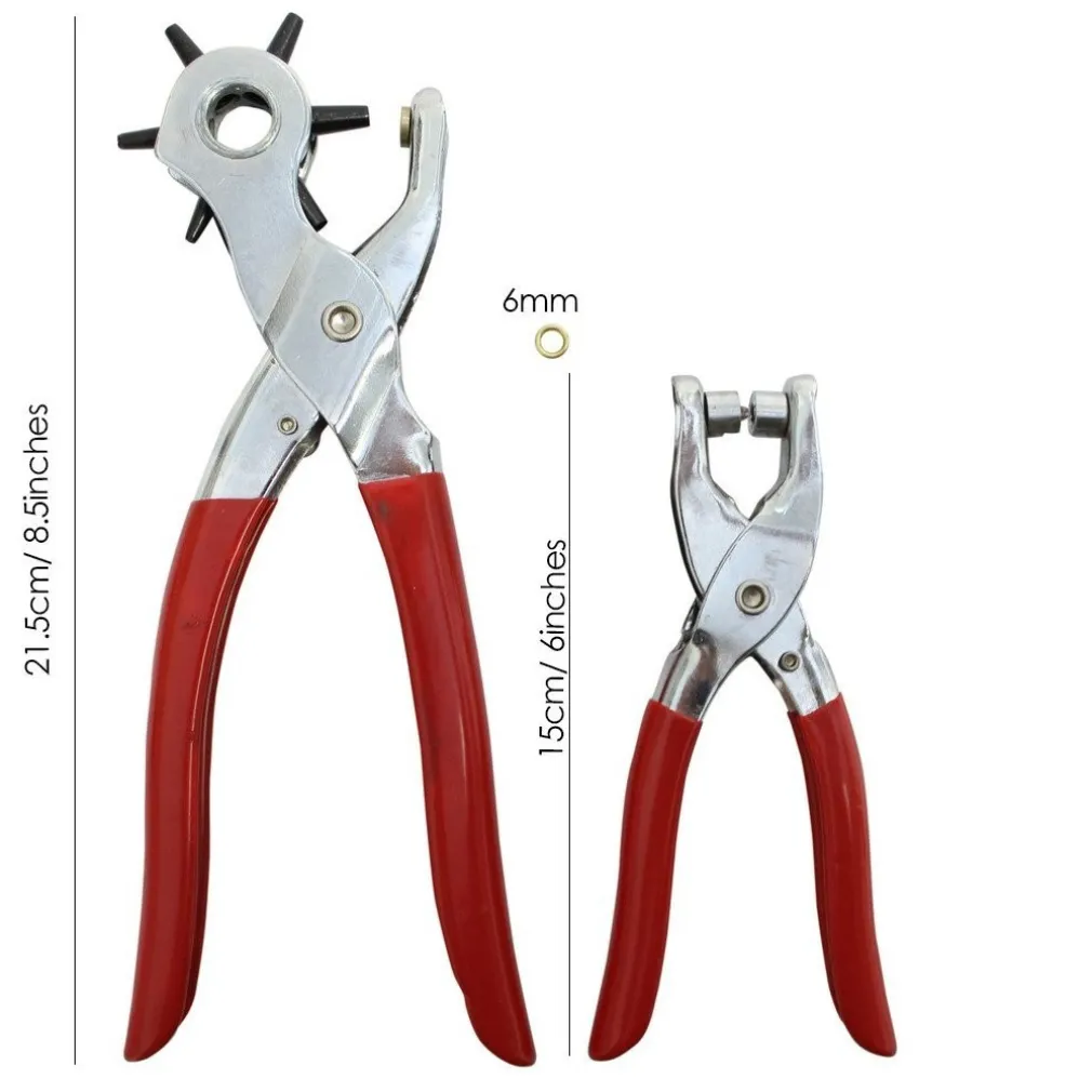 KIT PINZA FUSTELLATRICE + PINZA BORCHIE BUCHI CINTURE PELLE SCARPE BORCHIE