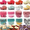 KIT PIROTTINI CARTA OLEATA CUPCAKE CASES PER STAMPI TORTA MUFFIN COLORI MISTI