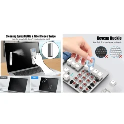 KIT PULIZIA MULTIFUNZIONE 7IN1 PER TASTIERE APPARECCHI ELETTRONICI PC NOTEBOOK