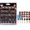 KIT 51pz ACCESSORI MINI TRAPANO DREMEL MODELLISMO TAMBURO LEVIGATURA LEVIGA