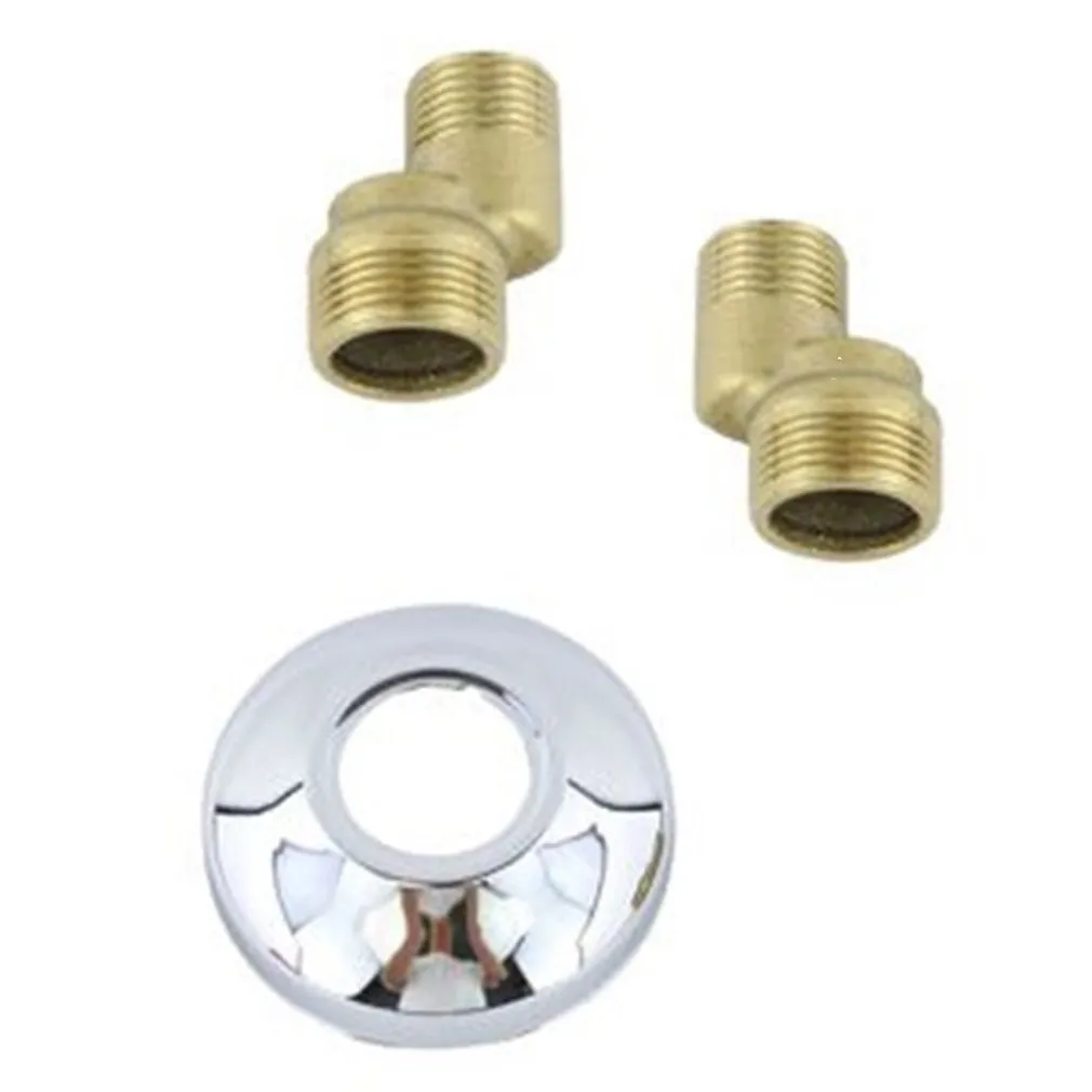 KIT 2PZ CONNETTORE ECCENTRICO PER RUBINETTO 3/4 RACCORDO ROSETTA 65MM ACCESSORIO 52363