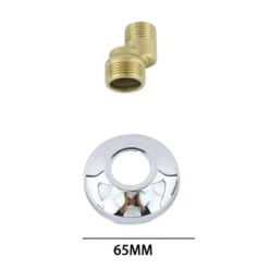 KIT 2PZ CONNETTORE ECCENTRICO PER RUBINETTO 3/4 RACCORDO ROSETTA 65MM ACCESSORIO 52363