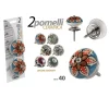 KIT 2PZ POMELLI MOBILI CASSETTI POMELLO IN CERAMICA 40MM DECORI ASSORTITI 843020