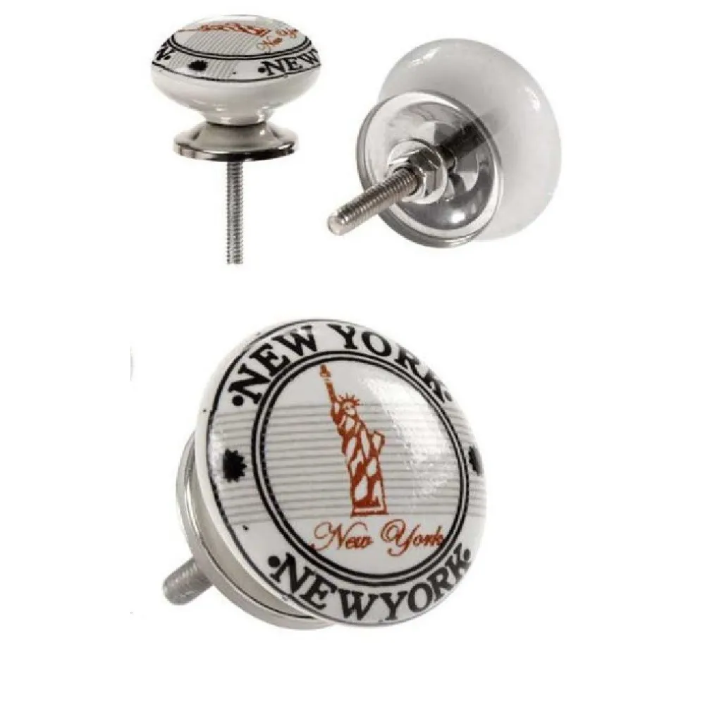 KIT 2PZ POMELLI MOBILI MULTIUSO POMELLO IN CERAMICA 40MM DECORI ASSORTITI 843037