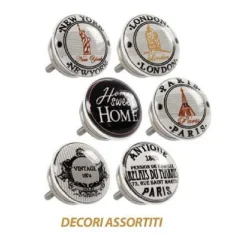 KIT 2PZ POMELLI MOBILI MULTIUSO POMELLO IN CERAMICA 40MM DECORI ASSORTITI 843037