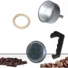 KIT 4PZ RICAMBI FILTRO GUARNIZIONE MANICO IMBUTO CAFFETTIERA MOKA MISURA 2 TAZZE