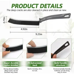 KIT 4PZ SPAZZOLA PER PULIZIA FESSURE DI BAGNO CUCINA DELLA PISTA DI FINESTRA PORTA