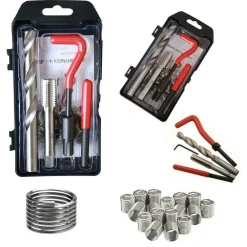 KIT RIPARAZIONE FILETTI 15 PZ ELICOIDI M14 x 2.0 RIPRISTINA FILETTATURE ROVINATE
