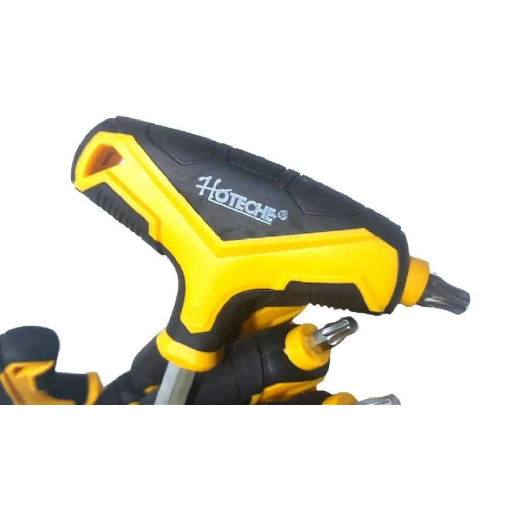 KIT SERIE 18 CHIAVI A BRUGOLA ESAGONALI CON TESTA SFERICA TORX CROMO VANADIO