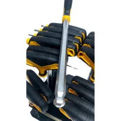 KIT SERIE 18 CHIAVI A BRUGOLA ESAGONALI CON TESTA SFERICA TORX CROMO VANADIO