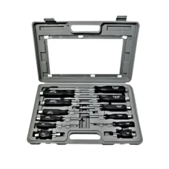 KIT SET 12 CACCIAVITI CACCIAVITE IMPATTO A CROCE E TAGLIO CON MANICO AD IMPATTO