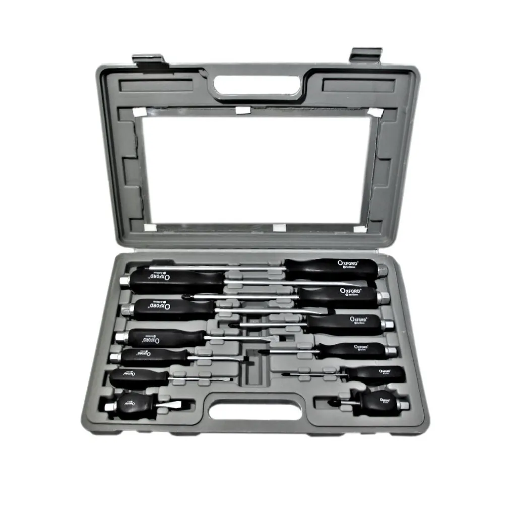 KIT SET 12 CACCIAVITI CACCIAVITE IMPATTO A CROCE E TAGLIO CON MANICO AD IMPATTO