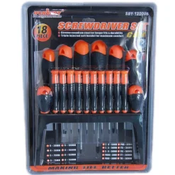 KIT SET 18 CACCIAVITI CACCIAVITE CON SUPPORTO A PARETE FISSI CROCE CRV SDY120006