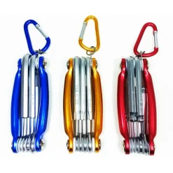 KIT SET 24 PEZZI CHIAVINI PIEGHEVOLI TORX FORATI ESAGONALI SFERICI BALL POINT