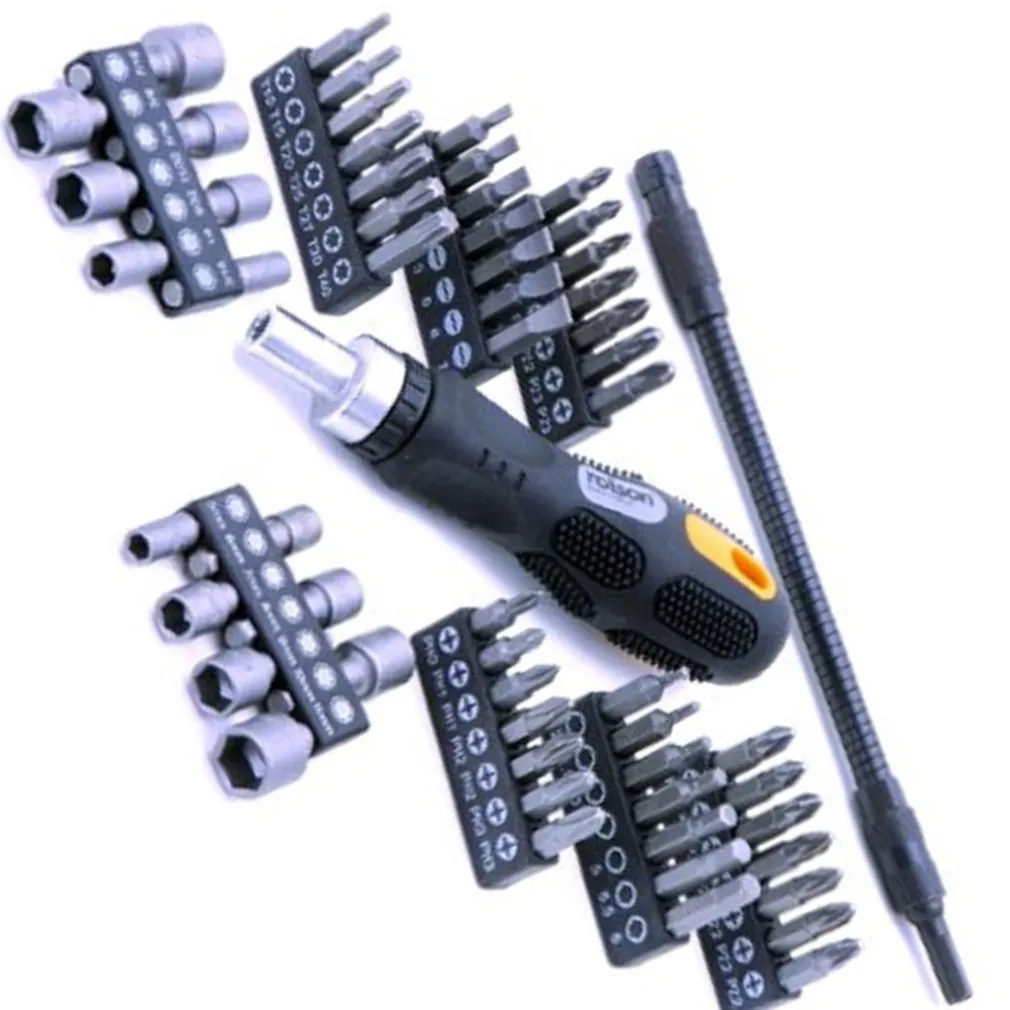 KIT SET 58 PEZZI TORX CACCIAVITI PUNTE INSERTI BUSSOLA PH PZ INTERCAMBIABILI