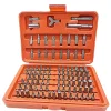 KIT SET 100 PZ CACCIAVITE SICUREZZA ANTIMANOMISSIONE TORX HEX BIT CROMO VANADIO