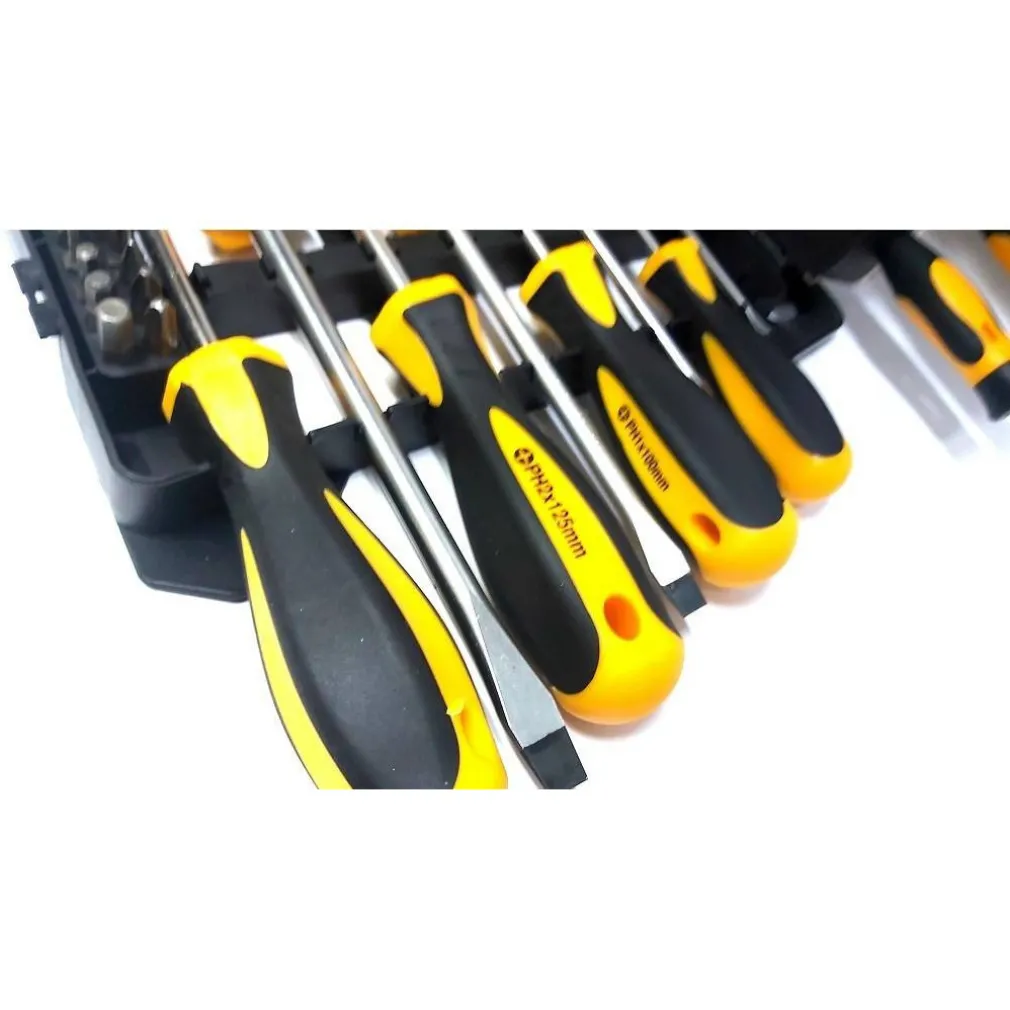 KIT SET DA 44 PEZZI CACCIAVITI TORX ESAGONALI PUNTE INSERTI BUSSOLA