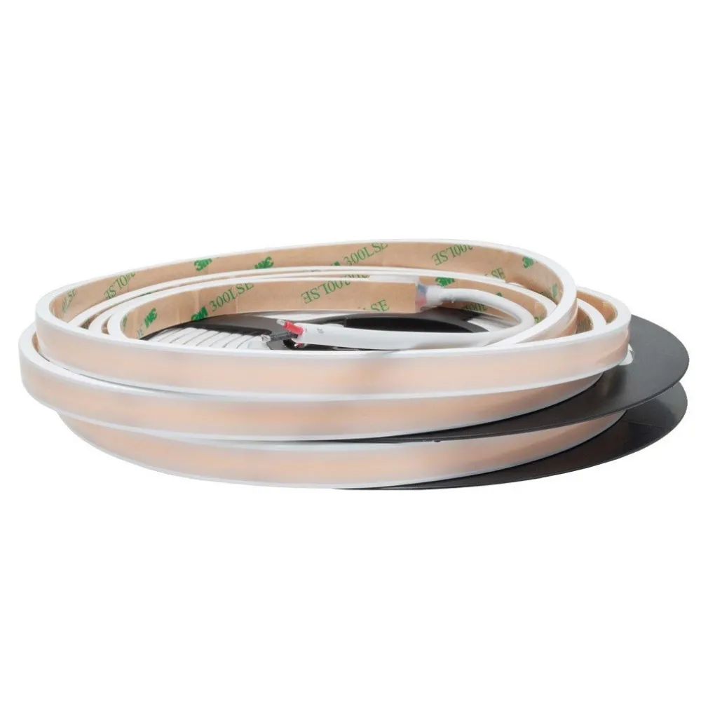 KIT SMART STRISCIA LED IP68 COB NEON FLEX DIMMERABILE 24V CENTRALINA VOCALE WIFI