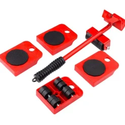 KIT SOLLEVATORE SOLLEVA MOBILI CON RUOTE PIASTRA 200KG SPOSTARE SOLLEVARE MOBILE