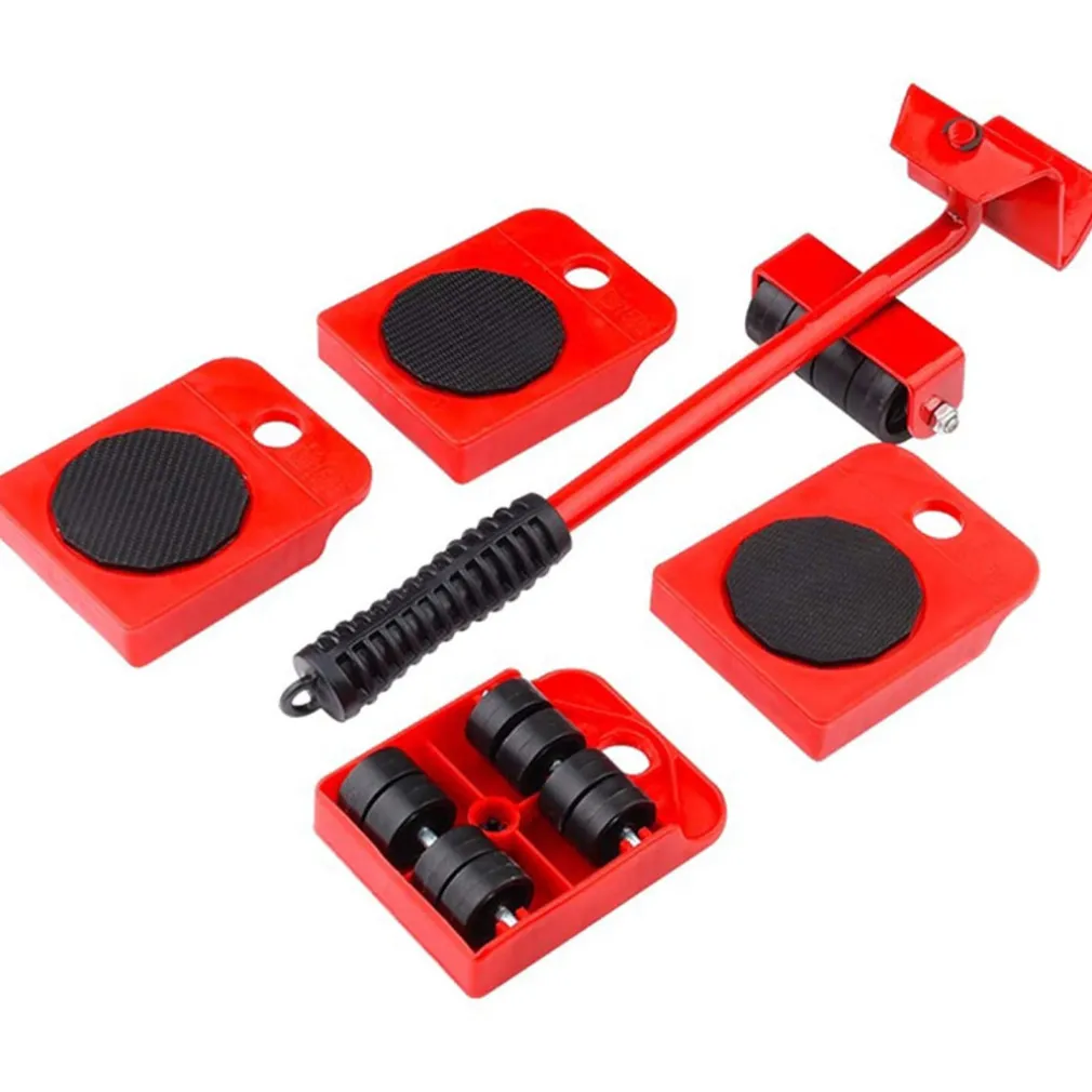 KIT SOLLEVATORE SOLLEVA MOBILI CON RUOTE PIASTRA 200KG SPOSTARE SOLLEVARE MOBILE